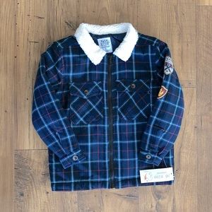 Garanimals Blue Plaid Kids Jacket with White Collar